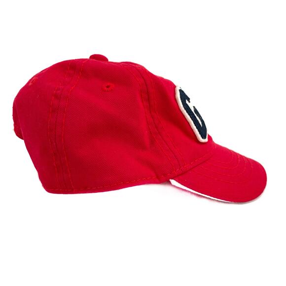 Baby Gap 6-12 Months Baseball Cap Wagon Red Classic Logo Style Elastic Fit Hat - Picture 4 of 11